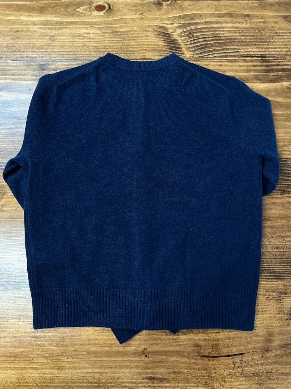 J. Crew Perfect Cashmere Cardigan in Navy Blue Size XS *flawed**